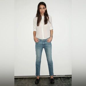 Frame Garçon boyfriend blue jean 27 closet staple capsule wardrobe quiet luxury